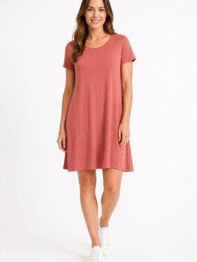 American Tall Coral Swing Dress Size L-Tall